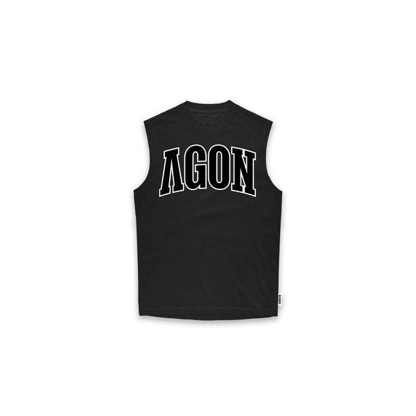 OVERSIZE SLEEVELESS MUSCLE GIANTS - WASHED BLACK