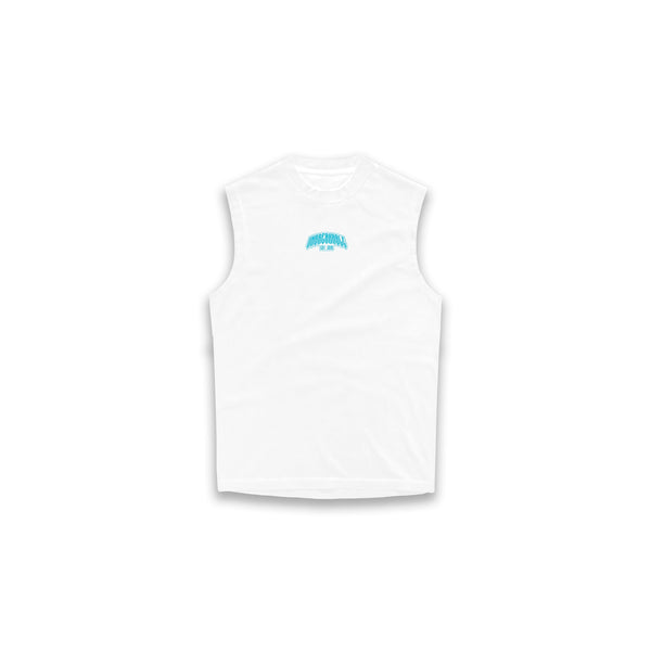OVERSIZE SLEEVELESS UNBREAKABLE LINE - WHITE